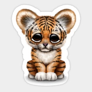 Cute Baby Tiger Cub Sticker